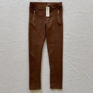 New faux-suede brown Janie and Jack girl's pants